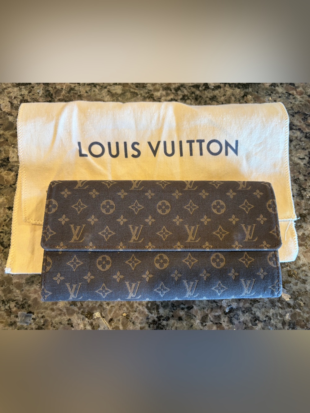 Louis Vuitton Brown Monogram Long Wallet on Monogram Canvas